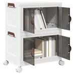 vidaXL Opbergbox stapelbaar met wielen 2-laags 28 L, Doe-het-zelf en Verbouw, Verzenden, Nieuw