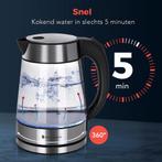 2dekans | KitchenBrothers Waterkoker - 1.7L - Glas - BPA, Ophalen of Verzenden, Zo goed als nieuw