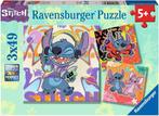 Disney Stitch Puzzel (3 x 49 stukjes) | Ravensburger -, Verzenden, Nieuw
