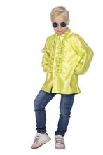 Ruches blouse neon geel kind, Ophalen of Verzenden, Nieuw