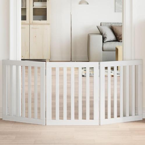 vidaXL Hondenhek inklapbaar 3 panelen 150 cm populierenhout, Dieren en Toebehoren, Honden-accessoires, Nieuw, Verzenden