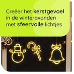 Kerstverlichting Raam Sneeuwpop met Twee Armen + Zuurstok +, Diversen, Kerst, Verzenden, Nieuw