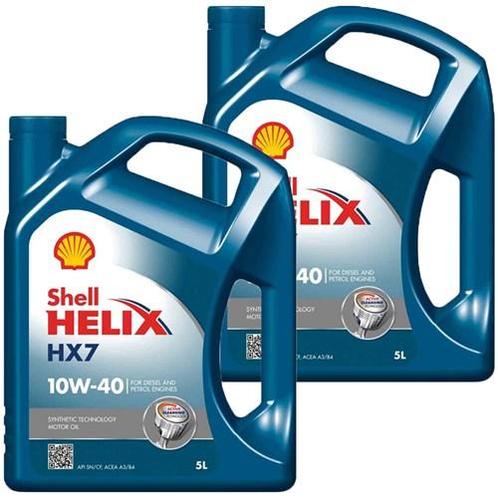 Shell Aanbieding: 2 X Helix Hx7 10W40 5L, Auto diversen, Onderhoudsmiddelen, Verzenden