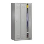 -11% Lockerkast Basic 3-deurs - Grijs, Verzenden, Nieuw