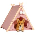 Tipi Tent voor katten of kleine honden Roze (Slapen &amp; Wonen), Ophalen of Verzenden, Nieuw, Overige