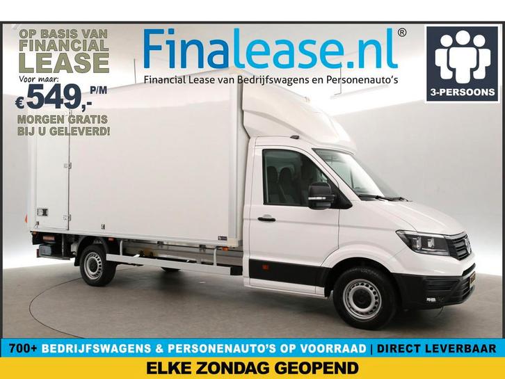 Volkswagen Crafter 35 2.0 TDI Bakwagen Laadklep 3000KG TG, Auto's, Bestelauto's, Lease, Handgeschakeld, Diesel, Volkswagen, Wit