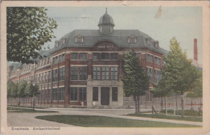 ENSCHEDE - Ambachtschool, Verzamelen, Ansichtkaarten | Nederland