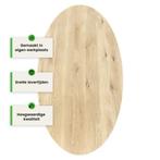 Eiken tafelblad ovaal - 4cm dik eiken, Verzenden, Nieuw