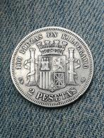 Spanje. Gobierno provisional. 2 Pesetas 1869 estrella 68, Postzegels en Munten, Munten | Europa | Niet-Euromunten