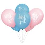 Gender Reveal Ballonnen Boy Or Girl 30cm 8st, Hobby en Vrije tijd, Verzenden, Nieuw