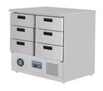 Polar koelwerkbank met 6 lades | 240L, Verzenden, Nieuw in verpakking