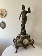 Figurale pendule - Ferrand - Antiek Brons, Glas, Marmer,, Antiek en Kunst, Antiek | Klokken