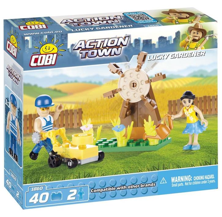 COBI Action Town 1860 - Vrolijke tuinman (kinder bouwsets), Kinderen en Baby's, Speelgoed | Bouwstenen, Nieuw, Verzenden