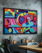 Ksavera - Cubism A1329 - abstract painting on XXL canvas