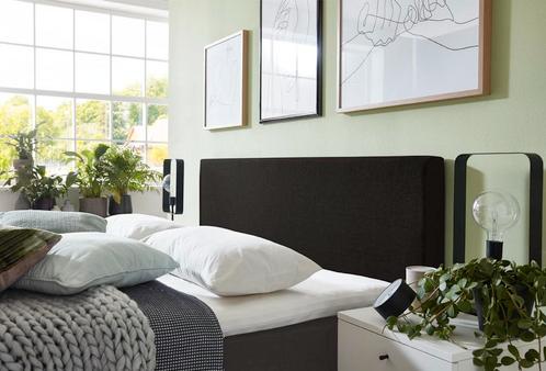 Boxspringset Milaan vast – incl topper, Huis en Inrichting, Slaapkamer | Boxsprings, Wit, Nieuw, Verzenden