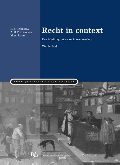 Recht in context, 9789462900011, Boeken, Studieboeken en Cursussen, Zo goed als nieuw, Verzenden