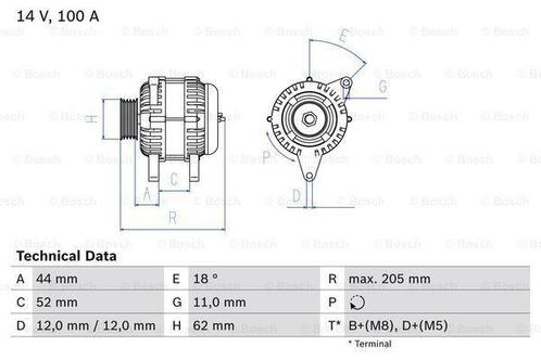 Dynamo / Alternator ALFA ROMEO 156 (1.9 JTD,2.4 JTD), Auto-onderdelen, Motor en Toebehoren, Nieuw, Ophalen of Verzenden