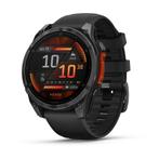 Garmin Fenix 8 AMOLED - 47mm - Slate Grey / Zwarte band, Sieraden, Tassen en Uiterlijk, Sporthorloges, Stressniveau, Zwart, Garmin