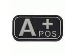 Patch Bloedgroep A positief, PVC met klittenband, Verzenden