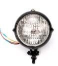 Koplamp | Rond| Zwart| Helder | 60s Style, Verzenden, Nieuw