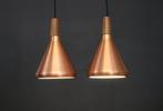 Nordlux - Plafondlamp - Paar koper messing hanglampen - Teak, Antiek en Kunst