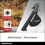 Powerplus Elektrische bladblazer POWEG9014 - 3300 W, Ophalen of Verzenden, Gebruikt