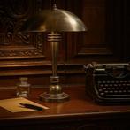 Messing Tafellamp Dax Antiek Zilver Binnenverlichting, Verzenden, Nieuw, Overige materialen, Minder dan 50 cm