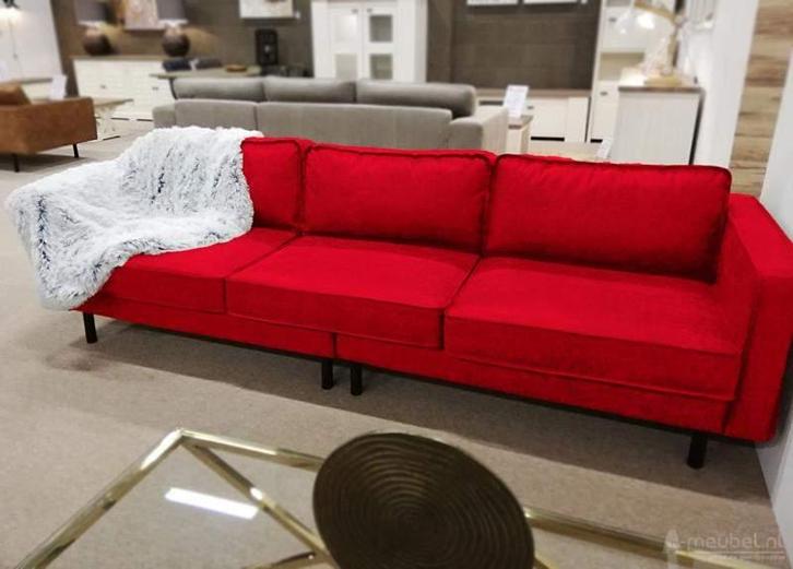 Bankstel Westervoort - rechte banken - Rood, Huis en Inrichting, Banken | Bankstellen, Nieuw, Stof