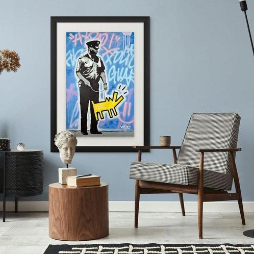 Hipo (1988) - Hipo X Banksy X Keith Haring - Barking dogs, Antiek en Kunst, Kunst | Schilderijen | Modern
