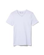 HEMA Heren t-shirt regular fit v-hals - 2 stuks wit, Kleding | Heren, Verzenden, Nieuw