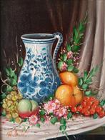 Roberto Michel (XX) - Bodegón con jarra y fruta