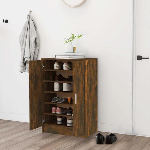 vidaXL Schoenenkast 60x35x92 cm bewerkt hout gerookt, Huis en Inrichting, Kasten | Schoenenrekken, Nieuw, Verzenden