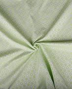 Polyester Ruiten Groen/Wit, Nieuw, Wit