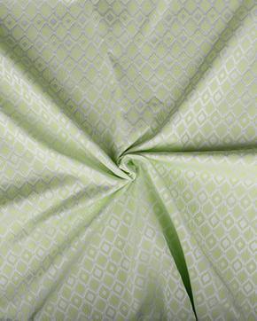 Polyester Ruiten Groen/Wit, Hobby en Vrije tijd, Stoffen en Lappen, Wit, Nieuw