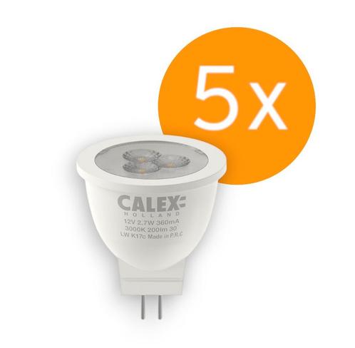 5 stuks Calex SMD LED MR11 12V 2.7W/830 30º 200lm Niet-Di.., Huis en Inrichting, Lampen | Overige, Nieuw, Ophalen of Verzenden