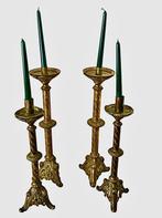 Kaarsenhouder (4) - Brons, Twee paren kandelaars uit de