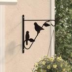 vidaXL Hangmandbeugels 4 st staal zwart, Tuin en Terras, Bloembakken en Plantenbakken, Verzenden, Nieuw, Minder dan 30 cm