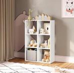 Witte Boekenkast met 6 Vakken – Staand Opbergrek 106 cm, Huis en Inrichting, Kasten | Boekenkasten, Verzenden, Nieuw