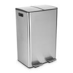 Pedaalemmer 2 vakken - 60 liter, Huis en Inrichting, Verzenden, Nieuw