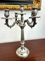Kandelaber Set van oude kaarsenstandaards met 5 vlammen (2), Antiek en Kunst