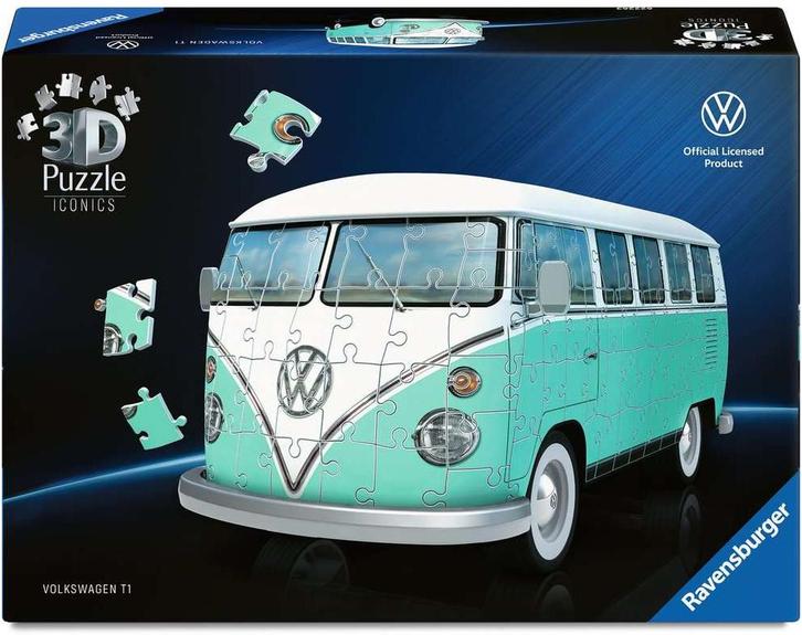 Iconics 3D Puzzel - Volkswagen T1 (162 stukjes) |, Hobby en Vrije tijd, Denksport en Puzzels, Nieuw, Verzenden
