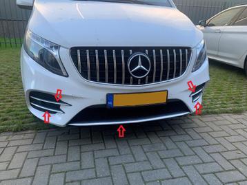 Sierlijsten Chroom voorbumper | Mercedes V-klasse / Vito | 2 beschikbaar voor biedingen