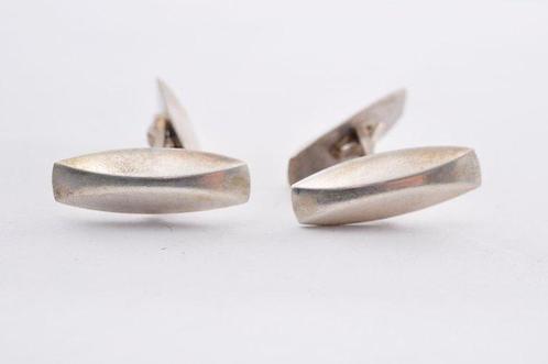 Zonder Minimumprijs - Georg Jensen - Manchetknopen Zilver, Sieraden, Tassen en Uiterlijk, Antieke sieraden