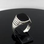 Zilver, 925 Sterling Zilver & Zwarte Onyx - Ring - Art Deco, Antiek en Kunst