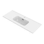 Wastafel Tiger S-line Calpe 100 cm Glanzend Wit, Ophalen of Verzenden, Nieuw, Chroom, Overige typen