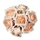 foam roos Emilia 6 cm. Peach / BUNDEL7 foam roos Eleg, Ophalen of Verzenden, Nieuw