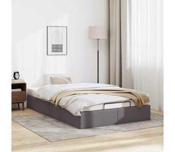 Bedframe 120x190 Kunstleer Grijs - Tweedekansje! Ruimtebe... beschikbaar voor biedingen