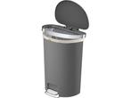 EKO - Hana pedaalemmer halfrond 55 liter - Plastic - grijs -, Verzenden, Zo goed als nieuw