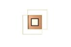 Trio Design Plafondlamp Via Messing Mat - 50x50x6.5cm -, Huis en Inrichting, Woonaccessoires | Overige, Verzenden, Nieuw