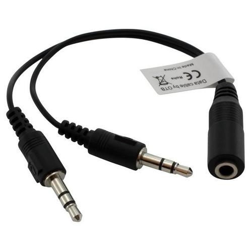 2x 3,5mm > 3,5mm 4-polig headset adapter, Audio, Tv en Foto, Audiokabels en Televisiekabels, Ophalen of Verzenden